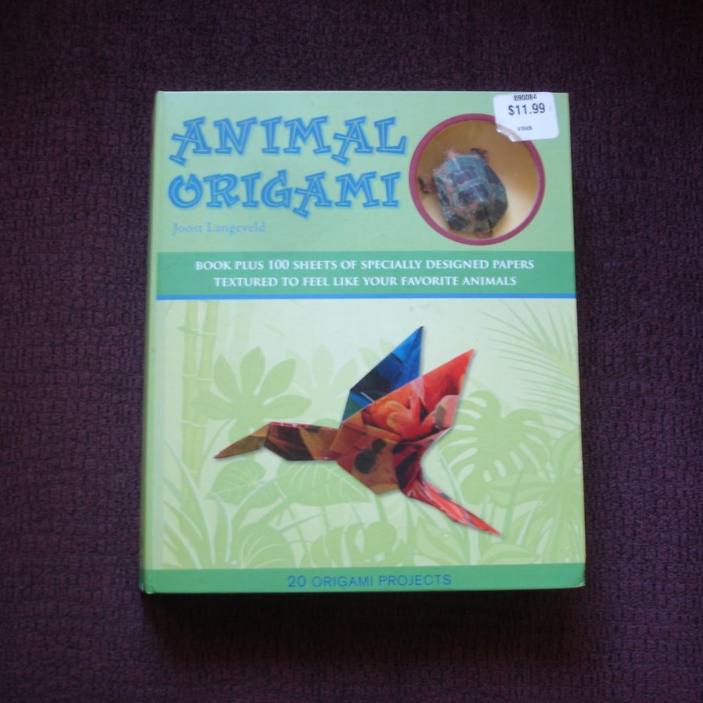 2/$12: ANIMAL ORIGAMI Book Kit by Joost Langeveld Pre-Owned w/ Some Sheets Used